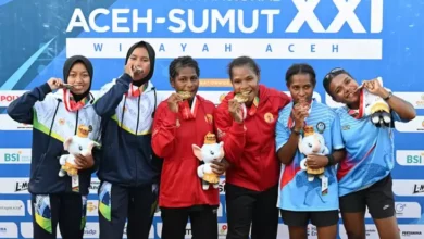 Klasemen Medali PON XXI Aceh-Sumut 2024, Hari Hari Sabtu (14/9/2024) Jam 08.00 Waktu Indonesia Barat