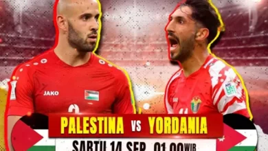 Yordania Bentrok Palestina pada Grup B Kualifikasi Piala Global 2026 Zona Asia, Hari Hari Sabtu Dini Hari, Hanya pada iNews